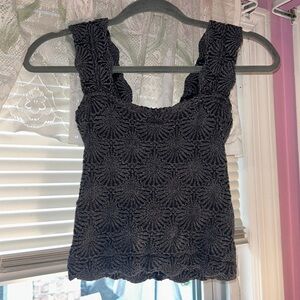 Free People grey love letter cami